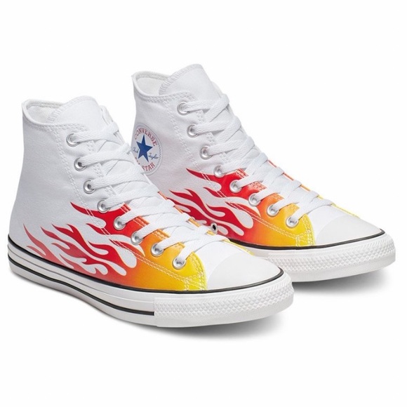 NEW| Converse Chuck Taylor All Star Archive Flames Unisex Shoes - Picture 9 of 15
